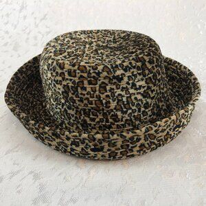 Cheetah Print Colombino Headwear Roll-Up Brim Hat